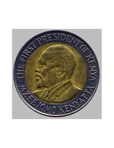 Awers monety Kenia 20 Szylingów 2005