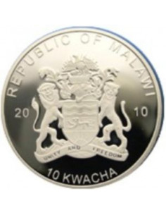 Awers monety Malawi 10 Kwacha 2010 Sęp 2
