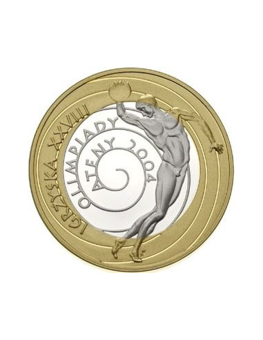 Awers monety 10 Złotych 2004 XXVIII Igrzyska Olimpijskie – Ateny 2004