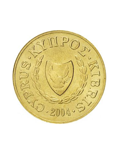 Awers monety Cypr 2 Centy 2004