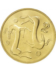 Awers monety Cypr 2 Centy 2004 2