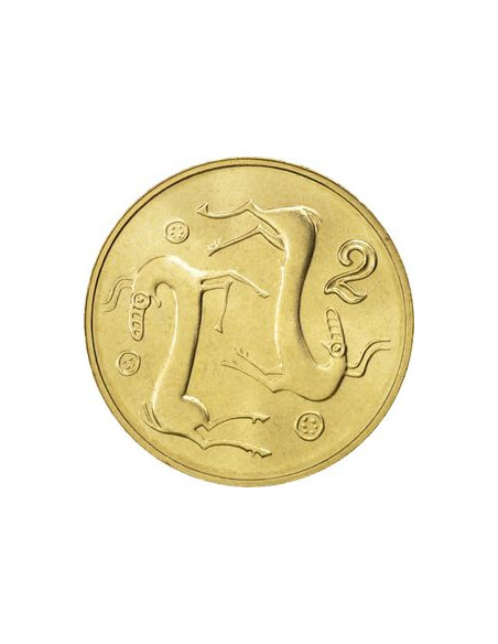 Rewers monety Cypr 2 Centy 2004