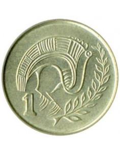 Awers monety Cypr 1 Cent 2004 2