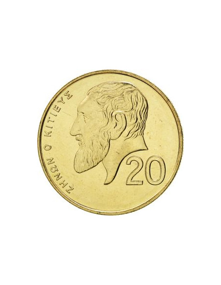 Rewers monety Cypr 20 Centów 2004