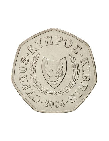 Awers monety Cypr 50 Centów 2004