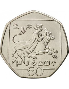 Awers monety Cypr 50 Centów 2004 2
