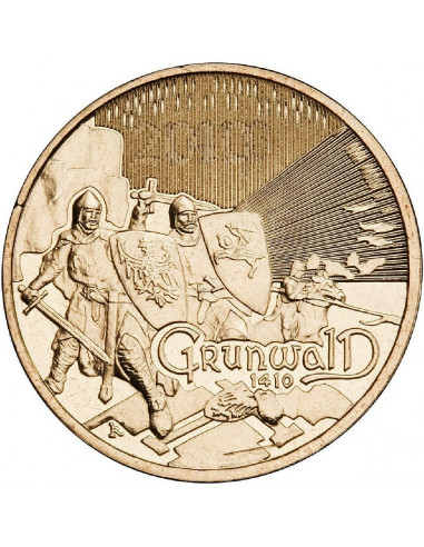 Awers monety 2 zł 2010 Wielkie bitwy – Grunwald Kłuszyn