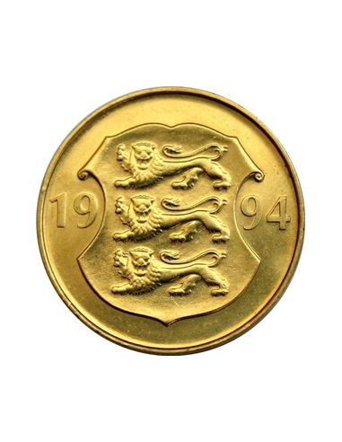 Awers monety Estonia 5 Koron 1994 75 rocznica Narodowy Bank Estonii