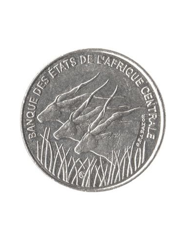 Awers monety BEAC 100 Franków CFA 1998
