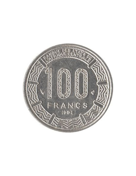 Rewers monety BEAC 100 Franków CFA 1998