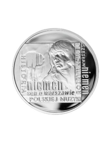 Awers monety 10 Złotych 2009 Historia polskiej muzyki rozrywkowej Czesław Niemen