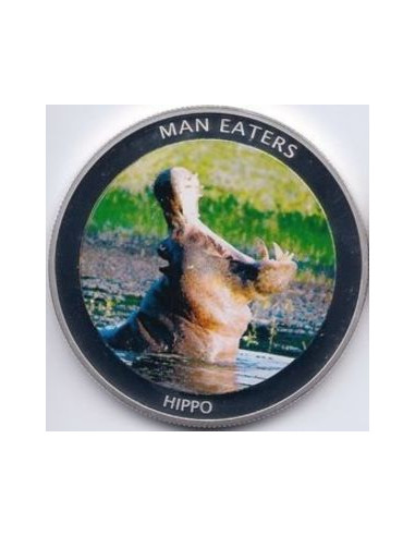 Awers monety 100 Szylingów 2010 Hipopotam