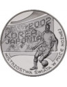 Awers monety 10 Złotych 2002 Mundial Korea/Japonia 2002 /piłkarz/
