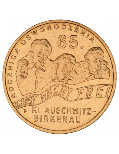 2 zł 2010 - 65. rocznica oswobodzenia KL Auschwitz-Birkenau