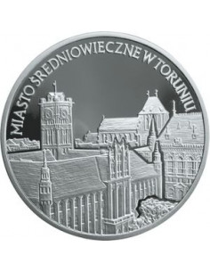Awers monety 20 Złotych 2007 Zabytki kultury w Polsce miasto średniowieczne w Toruniu
