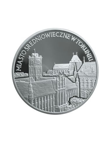 Awers monety 20 Złotych 2007 Zabytki kultury w Polsce miasto średniowieczne w Toruniu