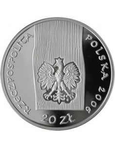 Awers monety 20 Złotych 2006 Zabytki kultury w Polsce kościół w Haczowie 2