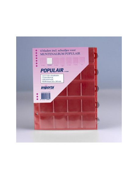 Arkusze na monety Importa 0820 - 4 x 20 kieszeni