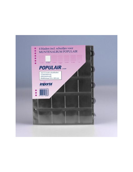 Arkusze na monety Importa 0820 - 4 x 20 kieszeni