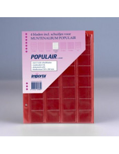 Arkusze na monety Importa 0818 - 4 x 32 kieszeni