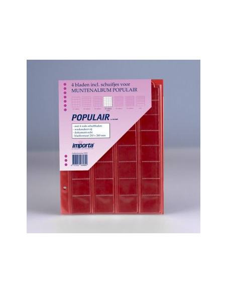 Arkusze na monety Importa 0818 - 4 x 32 kieszeni