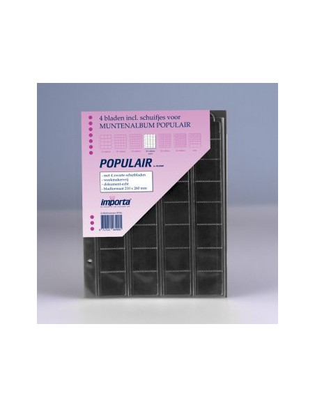 Arkusze na monety Importa 0818 - 4 x 32 kieszeni