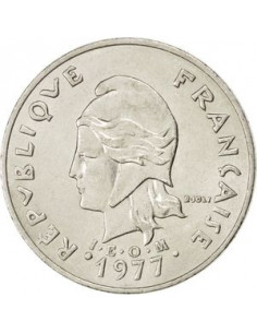 Awers monety Nowa Kaledonia 20 Franków 2002