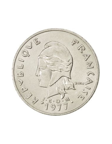 Awers monety Nowa Kaledonia 20 Franków 2002
