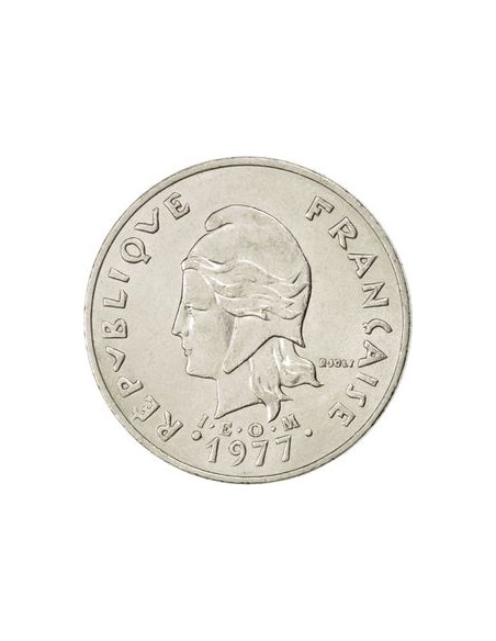 Awers monety Nowa Kaledonia 20 Franków 2002