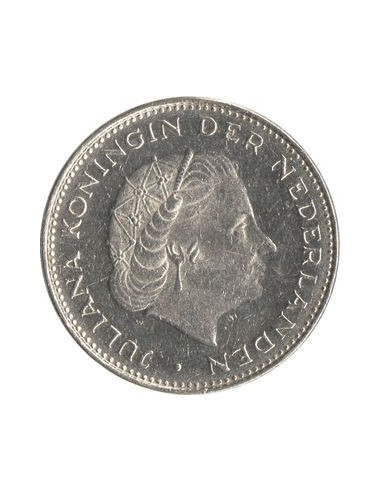 Awers monety Holandia 25 Guldena 1979 Unia Utrechtu