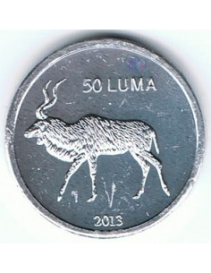 Awers monety Republika Górskiego Karabachu 50 Luma 2013 Antylopa 2