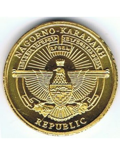 Awers monety Republika Górskiego Karabachu 5 Dram 2013 Koza