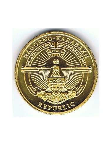 Awers monety Republika Górskiego Karabachu 5 Dram 2013 Koza