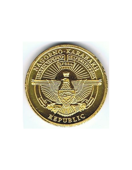 Awers monety Republika Górskiego Karabachu 5 Dram 2013 Koza