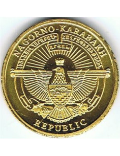 Awers monety Republika Górskiego Karabachu 5 Dram 2013 Niedźwiedź