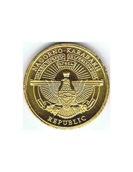 Awers monety Republika Górskiego Karabachu 5 Dram 2013 Niedźwiedź