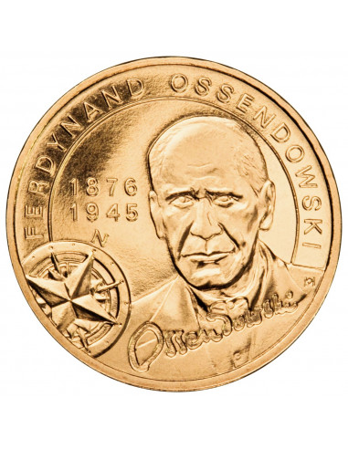 Awers monety 2 zł 2011 Polscy podróżnicy i badacze – Ferdynand Ossendowski