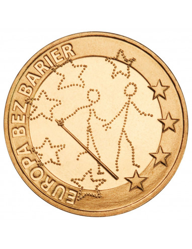 Awers monety 2 zł 2011 Europa bez barier – 100lecie Towarzystwa Opieki nad Ociemniałymi
