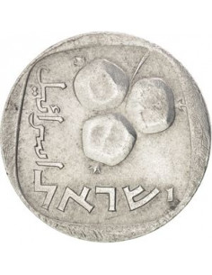 Awers monety Izrael 5 Agora 1977