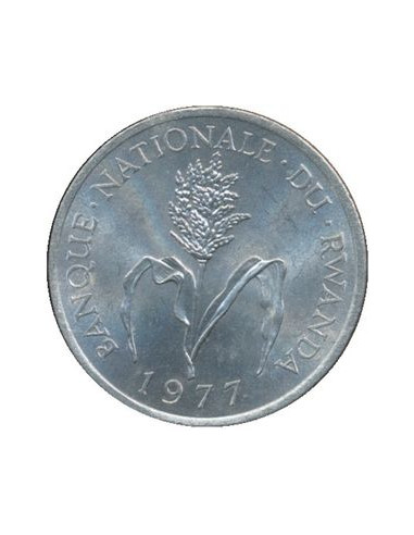 Awers monety Rwanda 1 Frank 1985