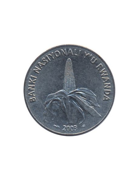 Awers monety Rwanda 50 Franków 2003