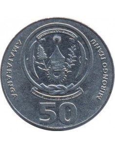 Awers monety Rwanda 50 Franków 2003 2
