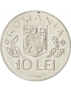 Awers monety Rumunia 10 lei 1996 2