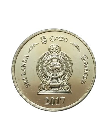 Awers monety Sri Lanka 5 Rupii 2017