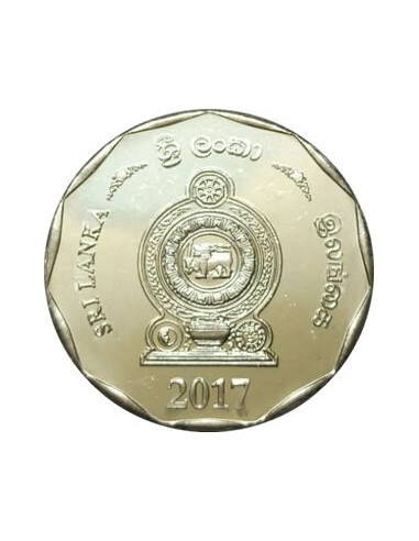Awers monety 10 Rupii 2017