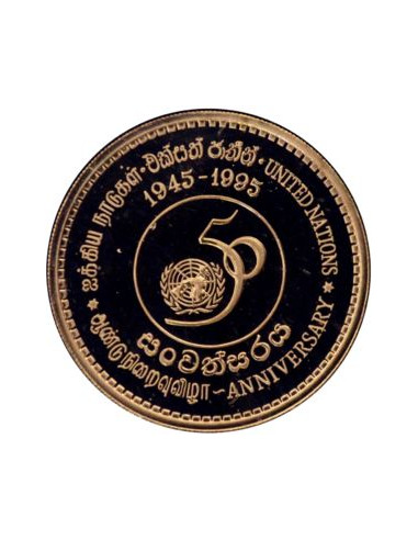 Awers monety Sri Lanka 5 Rupii 1995