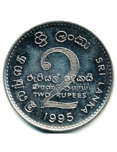 Awers monety Sri Lanka 2 Rupie 1995 50lecie FAO 2