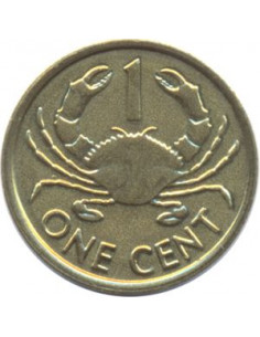 Awers monety Seszele 1 Cent 2004 2