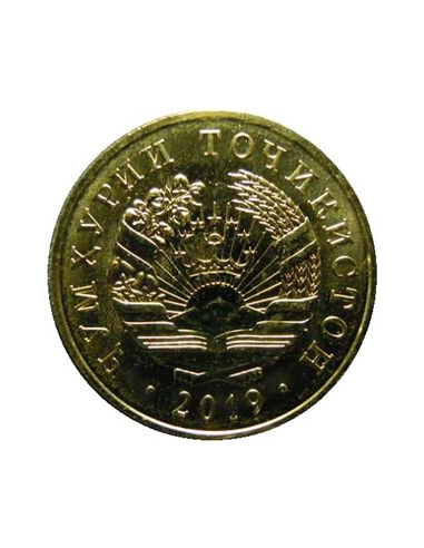 Awers monety Tadżykistan 5 Diramów 2019