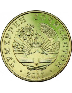 Awers monety Tadżykistan 10 Diramów 2011